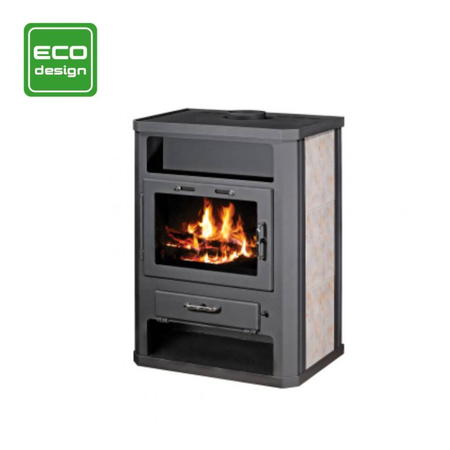 Piec piecyk kominek na drewno z płaszczem wodnym 14,1kW - spełnia anty-smogowy EkoProjekt 48280247